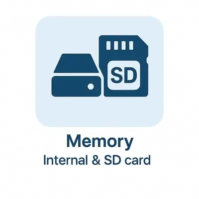 Access to internal and SD memory