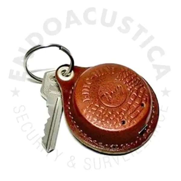 Leather keychain mini Voice Recorder