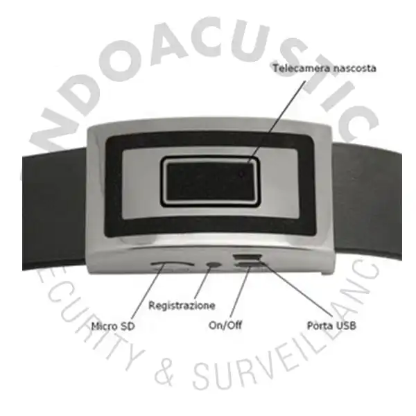 Belt buckle with video recording system