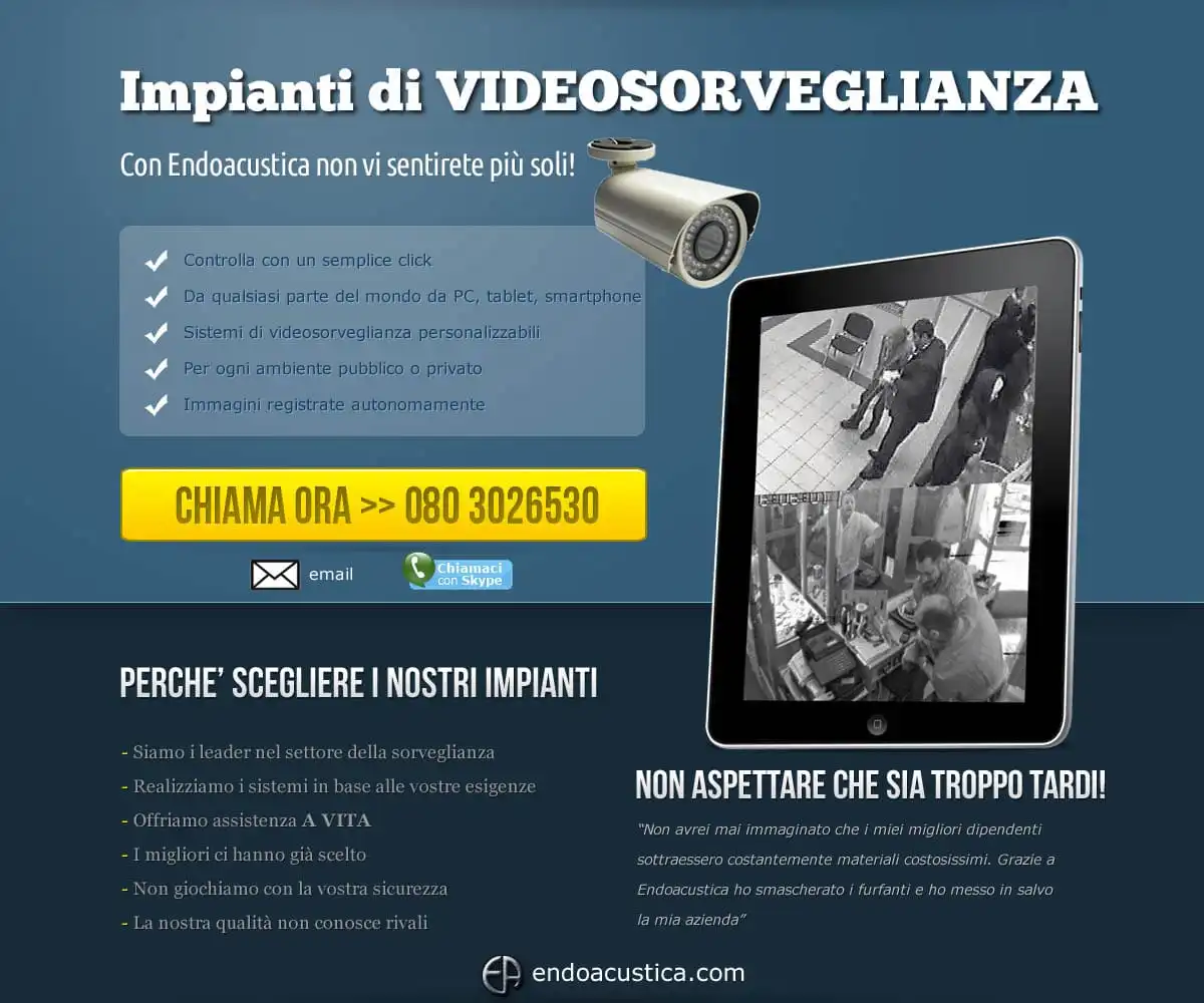 Installazione di impianti di videosorveglianza per aziende e privati