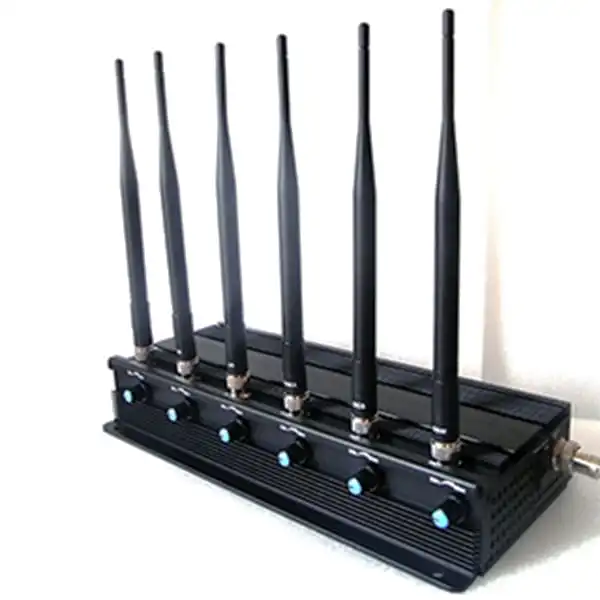 6 antenna desktop frequency jammer for GSM and WiFi devices