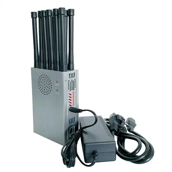 All in one portable jammer for mobile and radio network frequencies