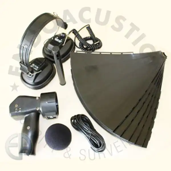 Handheld parabolic microphone spy with dish antenna