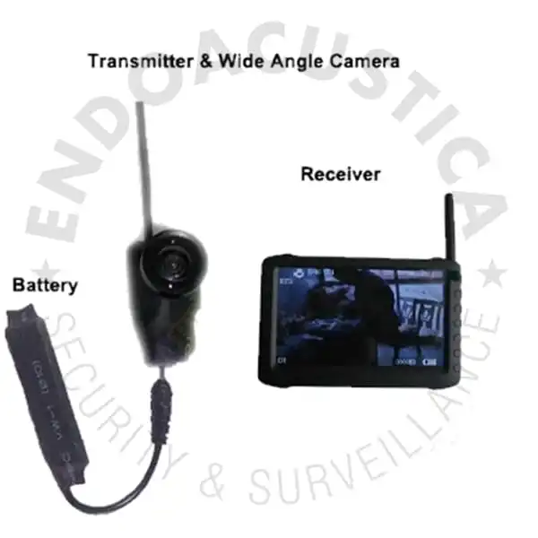 A/V wireless spy camera kit with DVR receiver