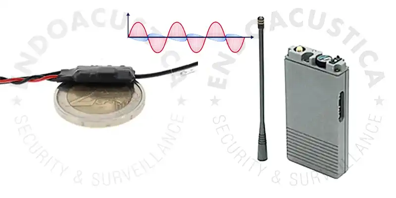 Wireless analog spy audio transmitters