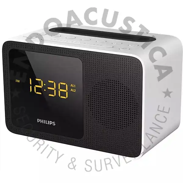 Radio alarm clock with IP WiFi camera and video recorder