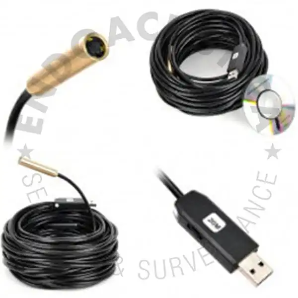 USB endoscopic camera with LEDs